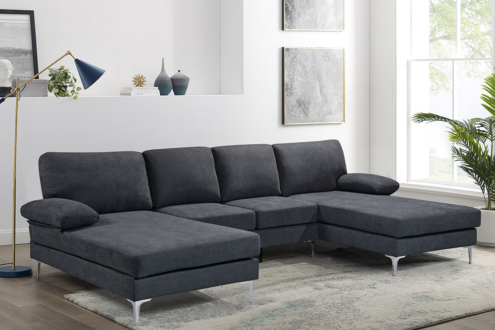 SF8215 Grey Compressed Sofa