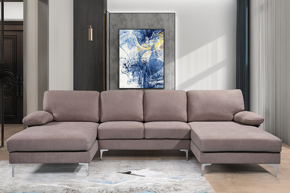 SF8215 Taupe Compressed Sofa