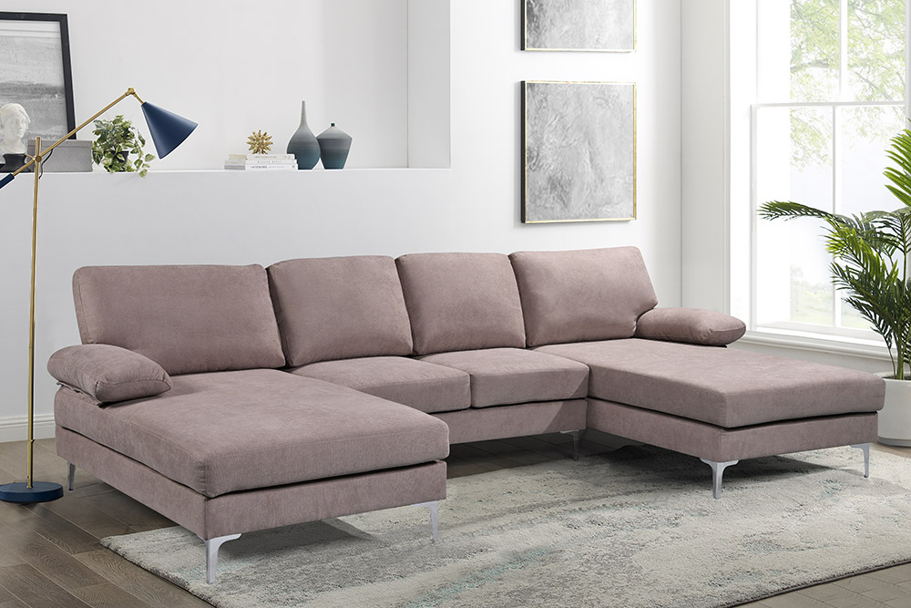 SF8215 Taupe Compressed Sofa