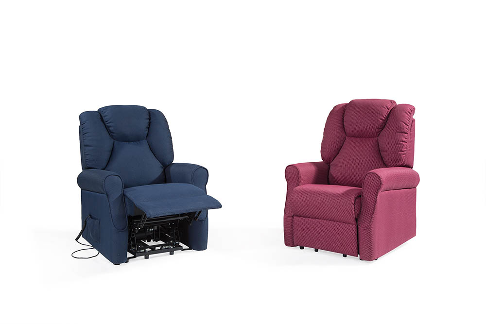 LF017 Blue/Red Lift Chair
