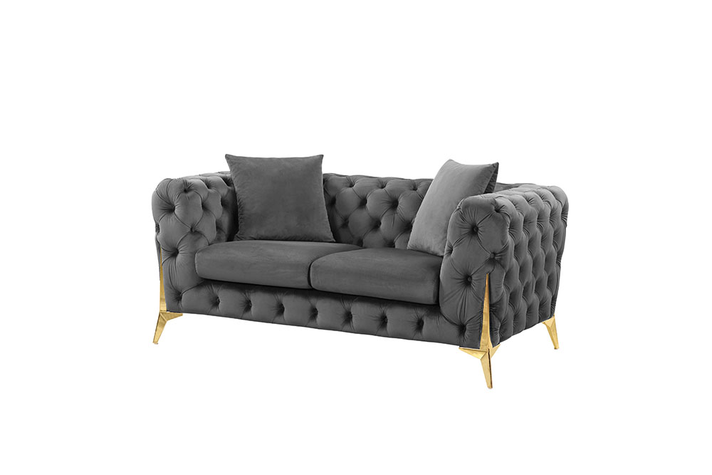 SF1013 Grey 3+2+1 Tufted Sofa