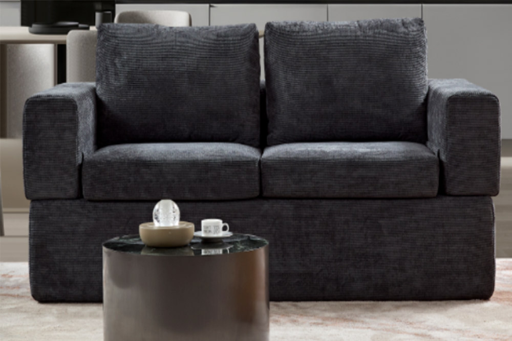 SF3378 Black Compressed Sofa