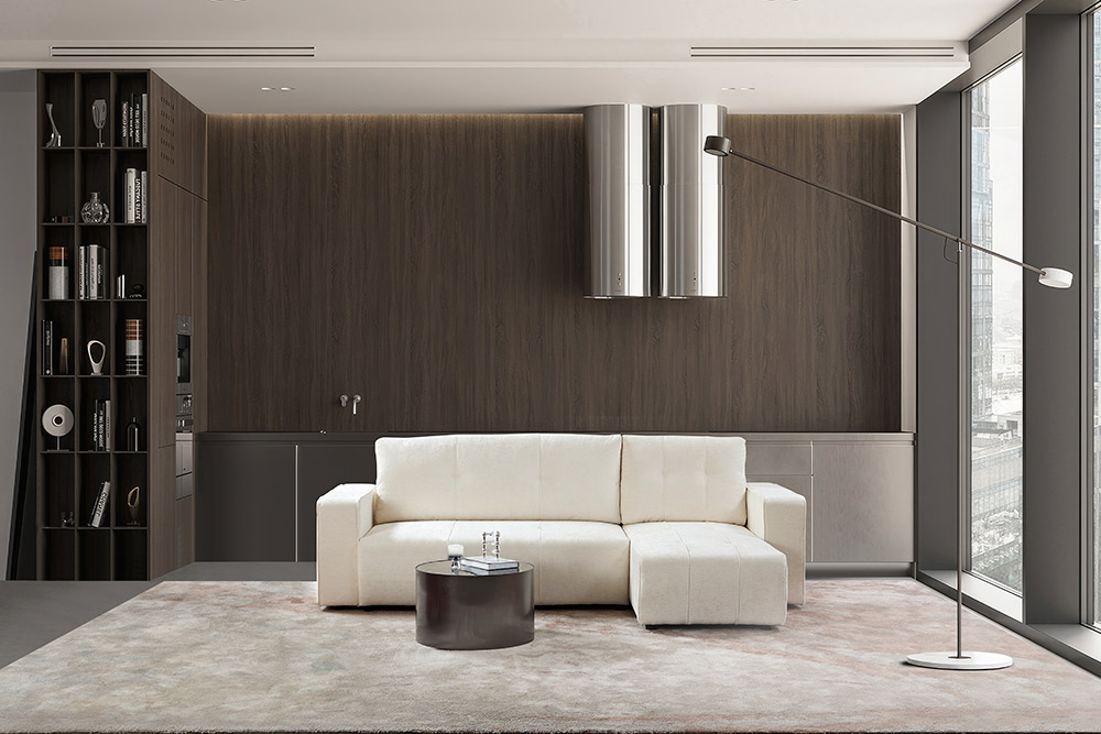 SF3381 Beige Sectional Sofa