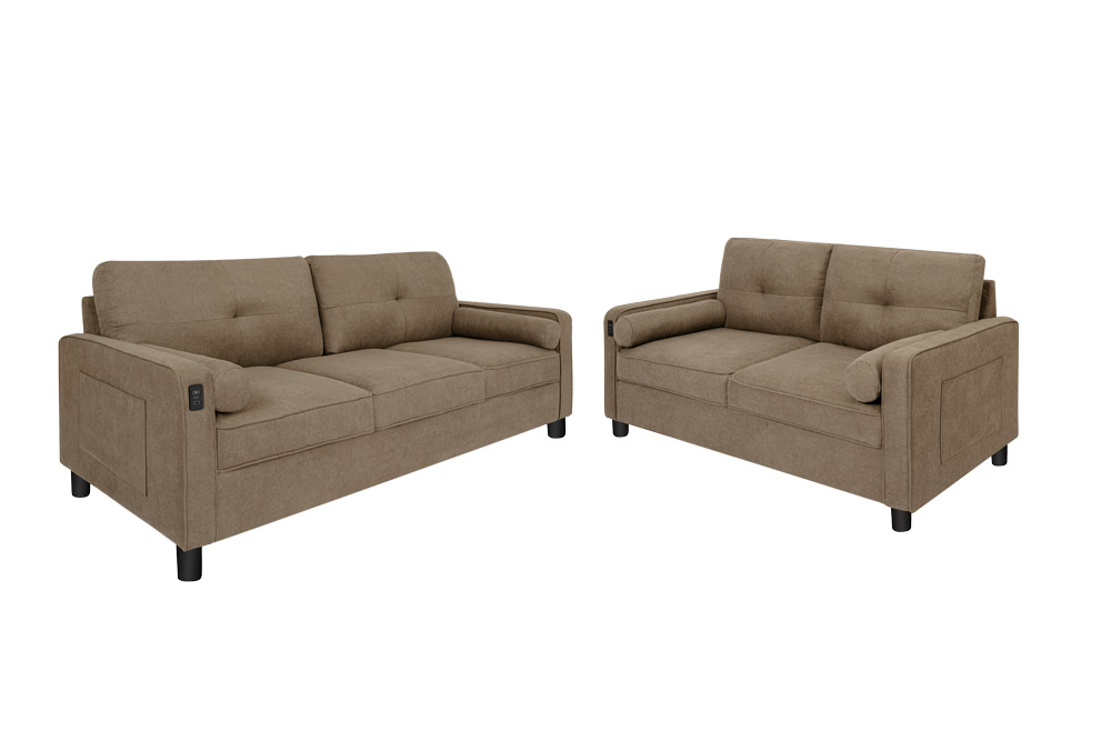 SF8240 Brown Compressed Sofa