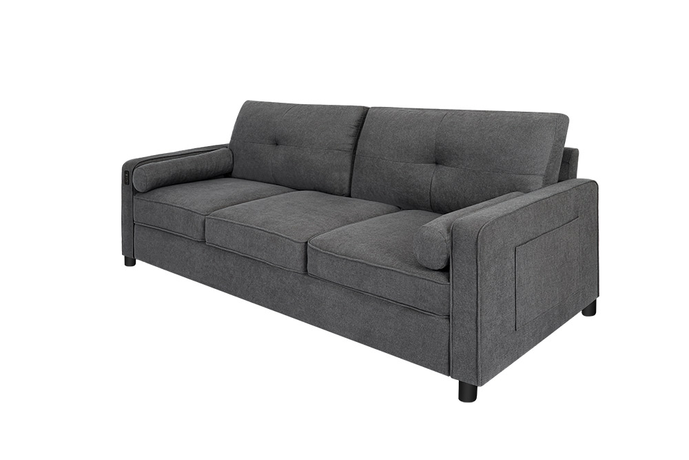 SF8240 Dark Grey Compressed Sofa