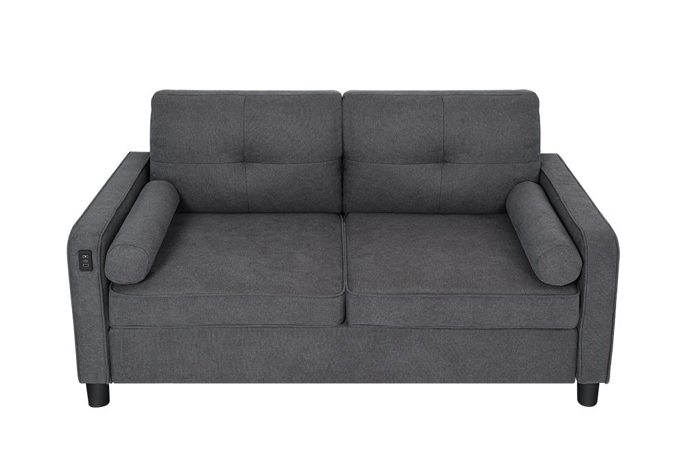 SF8240 Dark Grey Compressed Sofa