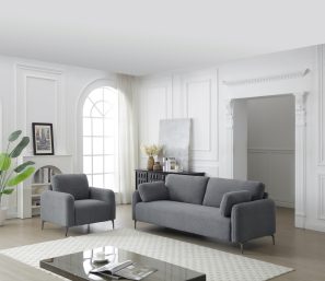 SF3414 Grey 3+2+1 Stationary Sofa